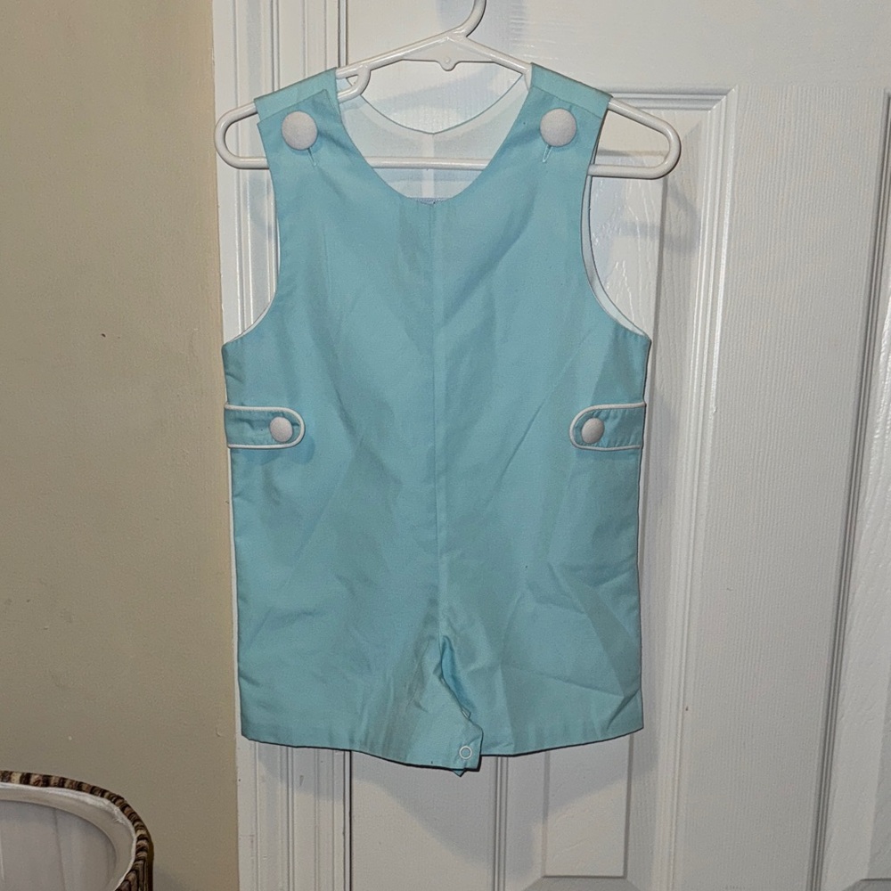 Aqua Sleeveless Vest with Button Accents
